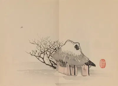 Keinen shūgajō Pl.77 by Имао Кейнин, 1906 — digital art print download