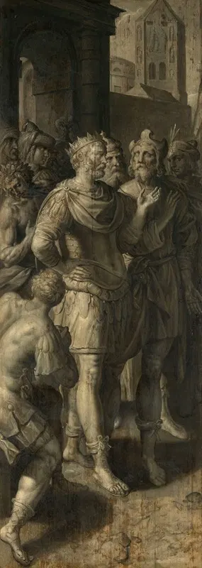 The Burial of Sarah by Мартен де Вос, 1602 — digital art print download