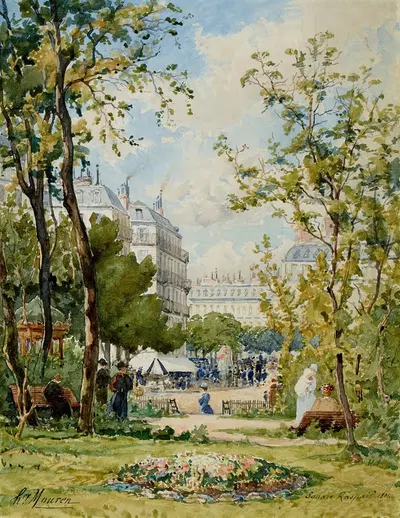 Площадь Распей by Анри Лоран Мурен, 1891 — digital art print download