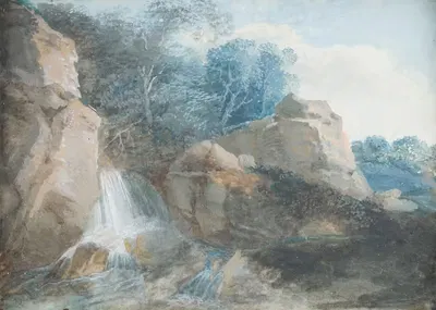 Пейзаж by Иоганн Кристиан Бранд, 1770-1800 — digital art print download