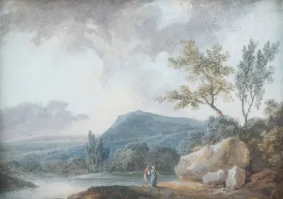 Пейзаж by Иоганн Кристиан Бранд, 1770-1800 — digital art print download