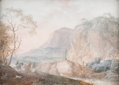 Пейзаж by Иоганн Кристиан Бранд, 1770-1800 — digital art print download