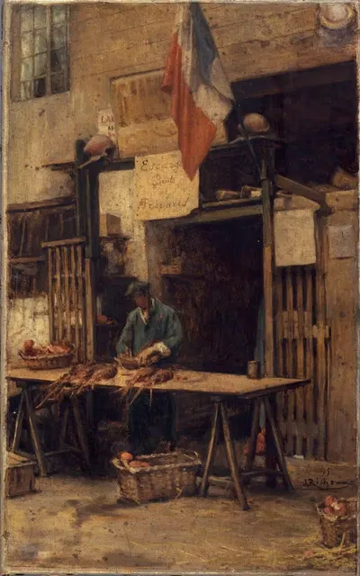 Двор Хоум, улица Пируэт by Жюль Ришом, 1895 — digital art print download