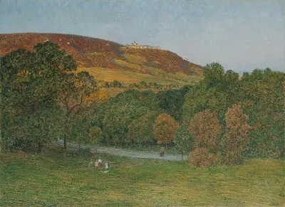 Вид с Кобенцля на Каленберг под Веной by Максимилиан Суппанчич, 1908 — digital art print download