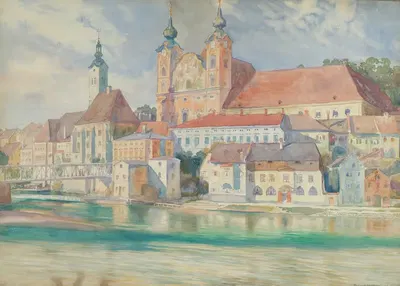 Церковь Михаила в Штайре by Ричард Харльфингер, 1917 — digital art print download