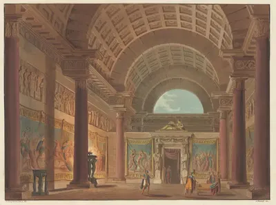 Апартаменты Эрсилии by Алессандро Санкирико, 1815 — digital art print download