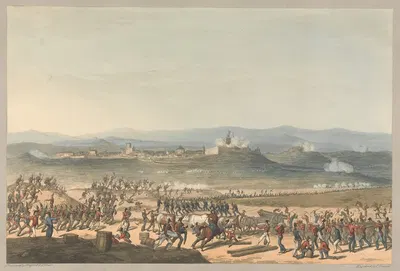 Badajos during the Siege of June 1811 by Charles Turner, 1811 — digital art print download