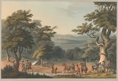 Distant View of Cuidad Rodrigo from Oak Wood near the Village Espeja March 1811 by Charles Turner, 1811 — digital art print…