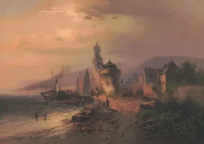 Анденака на Рейне by Эдмунд Фёрстер и Ко, 1872 — digital art print download