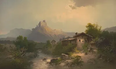 Замок Ландек by Эдмунд Фёрстер и Ко, 1873 — digital art print download