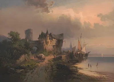 Шведентор в Мариенбурге. Год Ногат by Эдмунд Фёрстер и Ко, 1872 — digital art print download
