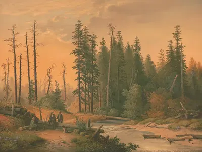 Река Тобианна by Эдмунд Фёрстер и Ко, 1873 — digital art print download