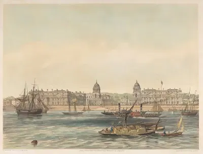 Гринвичская больница by Эдмунд Уокер, 1852 — digital art print download