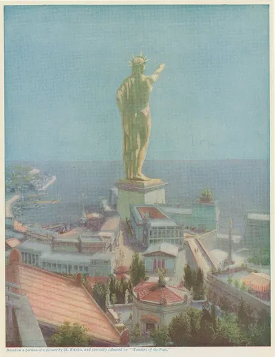 Colossus commemorating the heroism and deliverance of Rhodes by František Kupka, 1924 — digital art print download