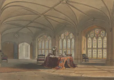 Великий клуатр, Кассиобери by Джон Хилл, 1816 — digital art print download