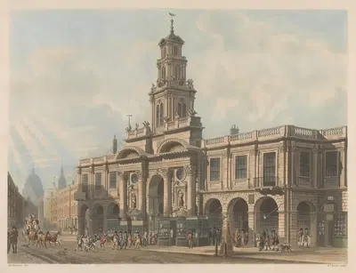 A View of the Royal Exchange by Thomas Hosmer Shepherd — digital art print download