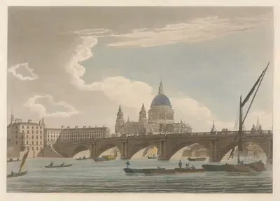 Мост Блэкфрайерс by Томас Малтон, 1797 — digital art print download