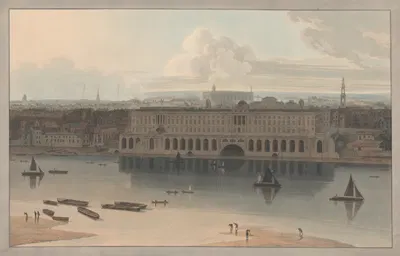 Somerset House by William Daniell, 1805 — digital art print download