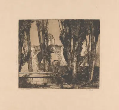 Garden in Verona by Adriaan J. van 't Hoff, 1903 - 1932 — digital art print download
