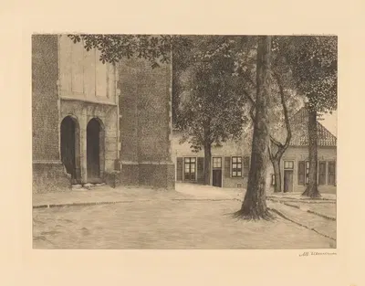 Площадь церкви в Ниде by Альберт Хемельман, 1893-1913 — digital art print download