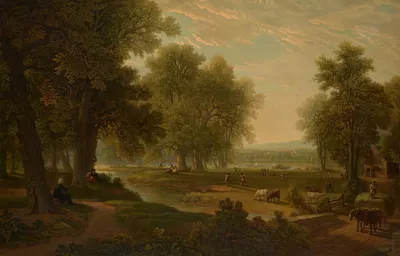 Old man's reminiscences. by Asher Brown Durand, 1865 — digital art print download