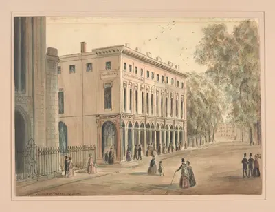 Летняя улица. Бостон by Бенджамин Шампни, 1850 — digital art print download
