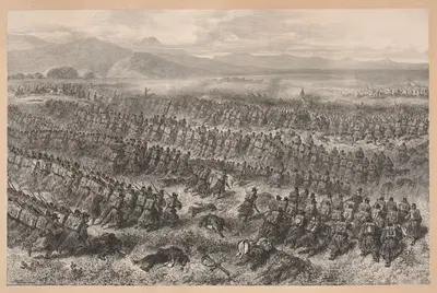 Бой у Эль-Аллег, 31 декабря 1839 (Битва у Эль-Аллег, 31 декабря 1839) by Денис Огюст Мари Раффе, 1840 — digital art print…