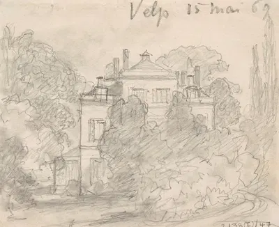 Country House in Velp by Nicaise De Keyser, 1869 — digital art print download