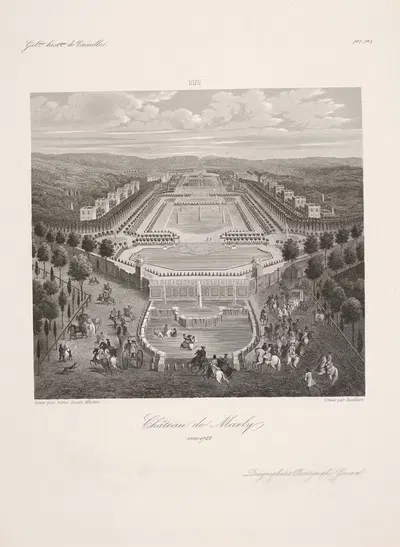 Шато Марли около 1722 года by Этьен Девилье, 1838 — digital art print download