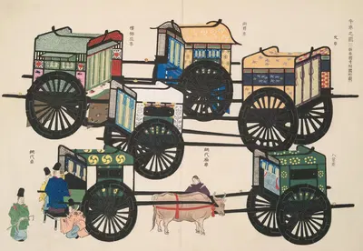 Иллюстрация с волами 2 by Сигео Иноубе (редактор), 1908 — digital art print download