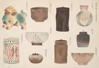 Иллюстрация к керамике 1 by Сигео Иноубе (редактор), 1908 — digital art print download