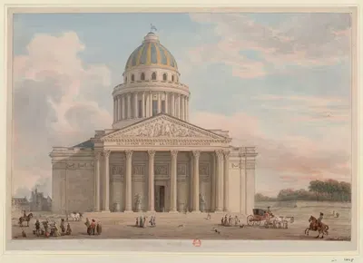 Французский Пантеон by Жан-Батист Илер, 1794 — digital art print download