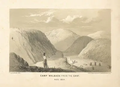 Camp Walbach from the east. Aug. 1864. by Joseph F. Knapp, 1864 — digital art print download