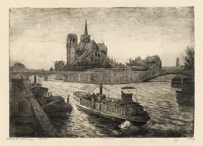 Абсида Нотр-Дам by Пьер-Марсель Руа — digital art print download