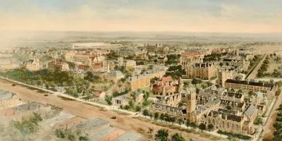 Princeton University by Richard Rummell, 1920 — digital art print download