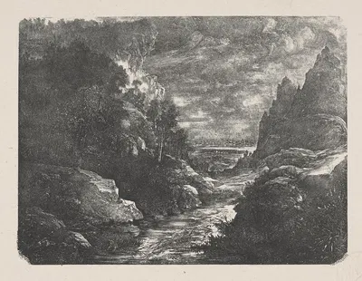 Пейзаж by Родольф Бреден, 1871 — digital art print download