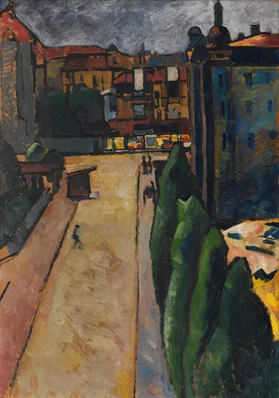 Straßenbild I by Alexander Kanoldt, 1913 — digital art print download