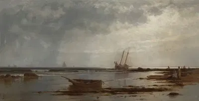 Морской пейзаж by Альфред Томпсон Брайчер, 1878 — digital art print download
