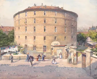Der Irrenthurm in Wien by Carl Pippich, 1902 — digital art print download