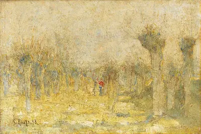 Weiden im Frühling by Christian Rohlfs, 1893 — digital art print download