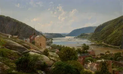 Харперс-Ферри, Вирджиния by Фердинанд Рихардт, 1858 — digital art print download