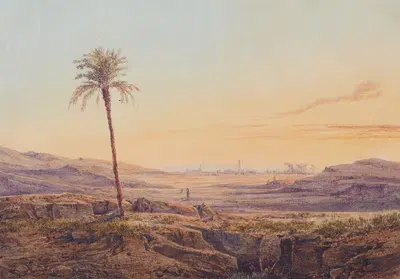 Heliopolis bei Sonnenuntergang by Friedrich Otto Georgi — digital art print download