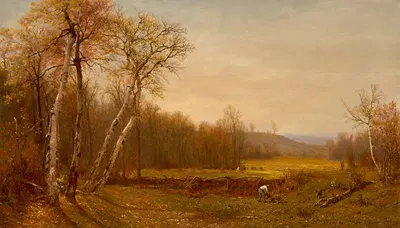 Autumn Scene by Jervis McEntee, 1868 — digital art print download