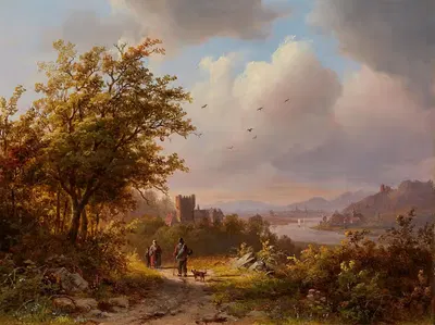Вид в Рейнталь by Иоганн Бернард Кломбек, 1845 — digital art print download