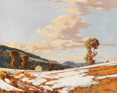 Schneeschmelze by Josef Stoitzner, 1920 — digital art print download