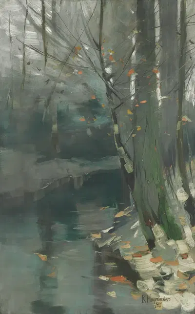 Мглистый зимний день в Лухе by Карл Хагемейстер, 1907 — digital art print download
