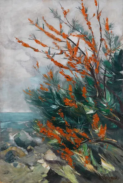 Облепиха на морском побережье by Карл Хагемейстер, 1914 — digital art print download