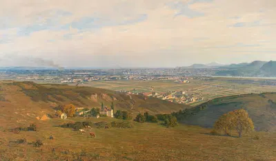 Вена с Бисамберга by Максимилиан Суппанчич, 1906 — digital art print download