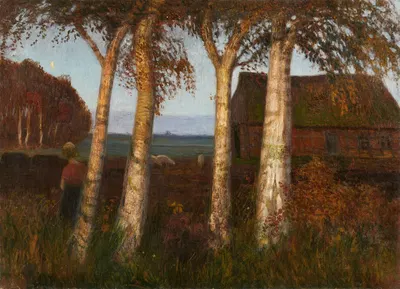 Под березами by Отто Модерсон, 1902 — digital art print download