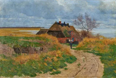 Einsames Fischerhaus by Paul Müller-Kaempff — digital art print download